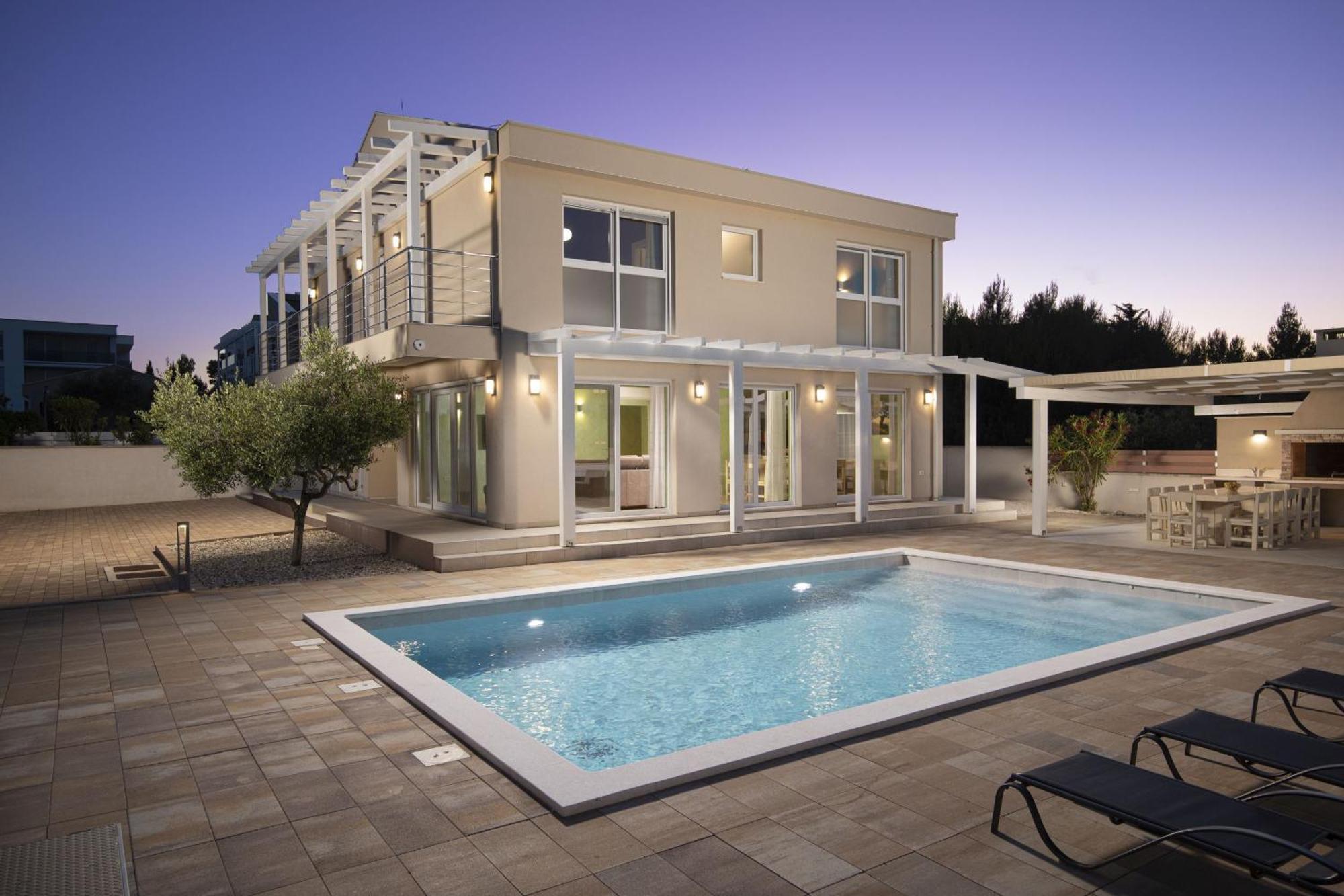 Villa Olivia - New And Modern House With Pool, Souna, Jacuzzi & Playground, Liznjan - Istra Exterior foto